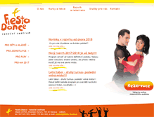 Tablet Screenshot of fiesta-dance.cz